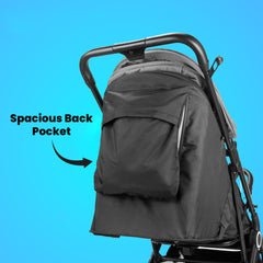 Baby Stroller | 0-5 Yr | Up to 25 Kg | Lightweight | One Hand Fold | Cabin Stroller | 5 Point Safety Belt | Multiple Recline | FeatherLite