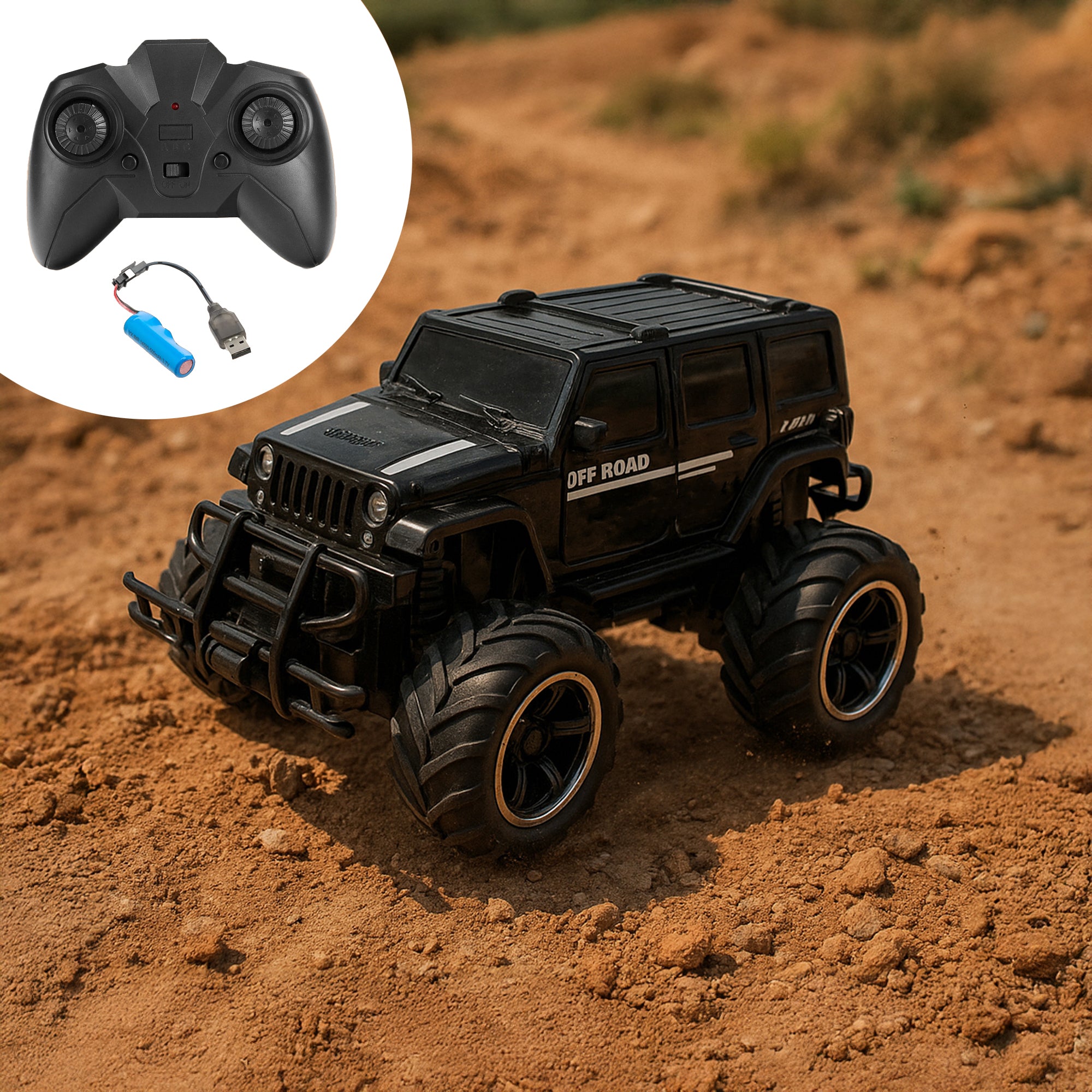 Remote Control Monster Truck | 4+ Yr | Off Roading | Drift Car | Rechargeable |Anti-Slip Tyres | 120-150 ft Range | BIS Approved|Turbo Monster