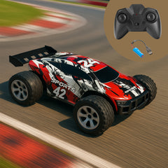 Remote Control Car | 4+ Yr|  High-Speed upto 15km/h | Drift Car | Rechargeable |Anti-Slip Tyres | 120-150 ft Range | BIS Approved | Speedster